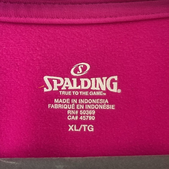 Spalding women’s XL pink activewear zip front jacket - Picture 2 of 6